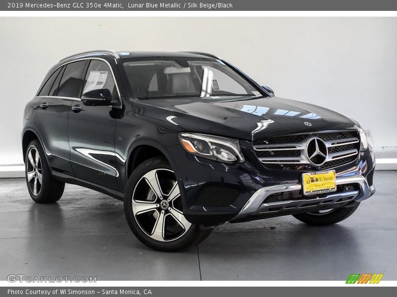 Lunar Blue Metallic / Silk Beige/Black 2019 Mercedes-Benz GLC 350e 4Matic