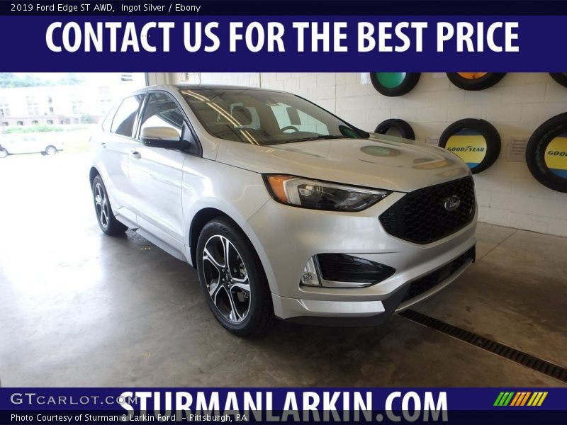 Ingot Silver / Ebony 2019 Ford Edge ST AWD