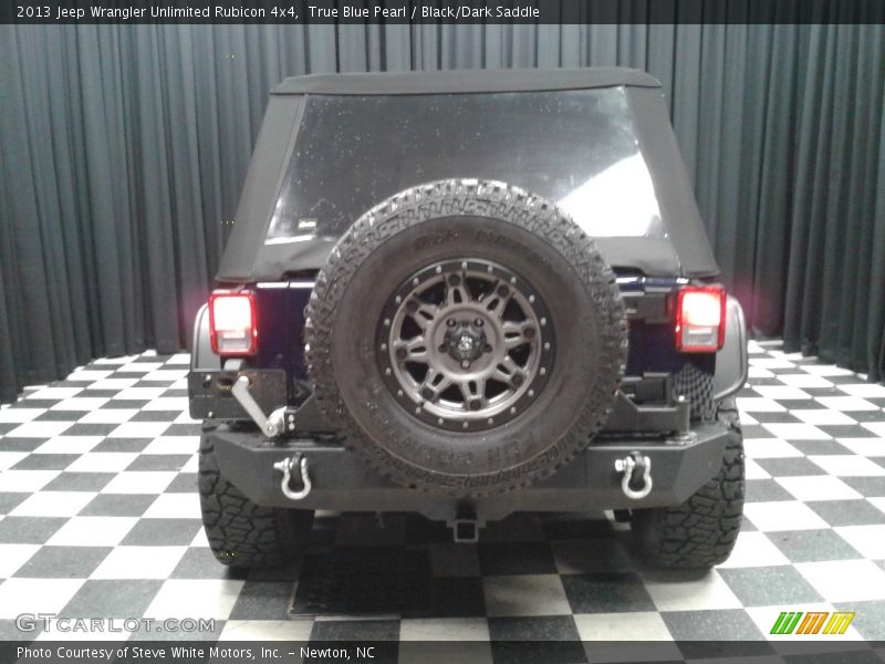 True Blue Pearl / Black/Dark Saddle 2013 Jeep Wrangler Unlimited Rubicon 4x4