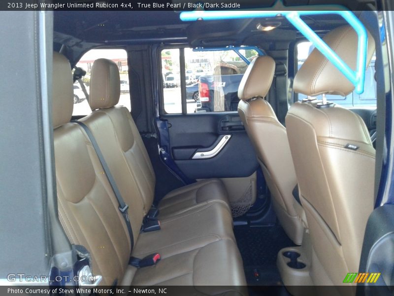 True Blue Pearl / Black/Dark Saddle 2013 Jeep Wrangler Unlimited Rubicon 4x4