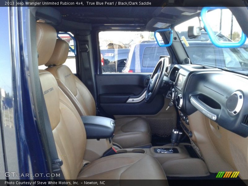 True Blue Pearl / Black/Dark Saddle 2013 Jeep Wrangler Unlimited Rubicon 4x4