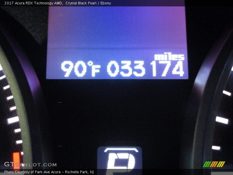 Crystal Black Pearl / Ebony 2017 Acura RDX Technology AWD