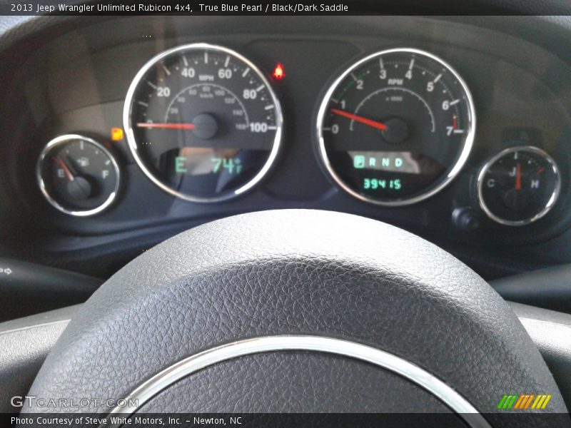 True Blue Pearl / Black/Dark Saddle 2013 Jeep Wrangler Unlimited Rubicon 4x4