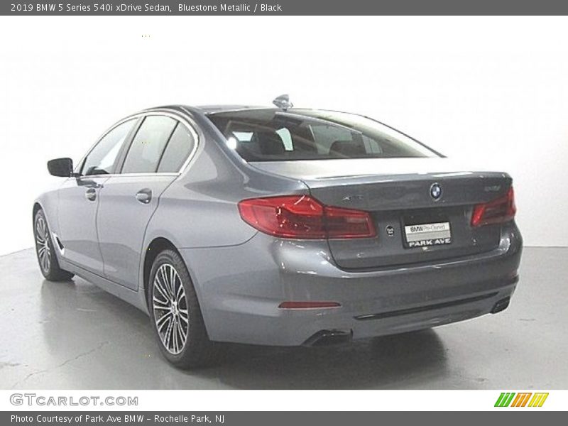 Bluestone Metallic / Black 2019 BMW 5 Series 540i xDrive Sedan