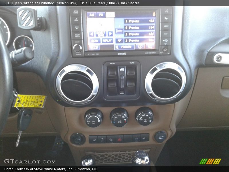 True Blue Pearl / Black/Dark Saddle 2013 Jeep Wrangler Unlimited Rubicon 4x4