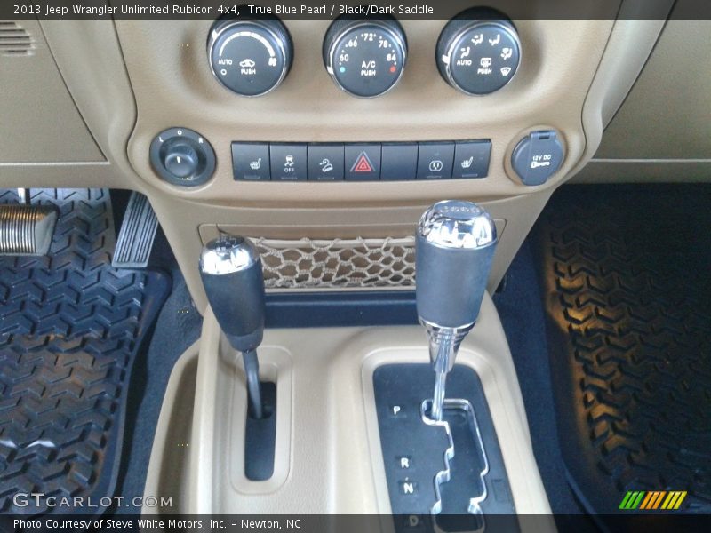 True Blue Pearl / Black/Dark Saddle 2013 Jeep Wrangler Unlimited Rubicon 4x4