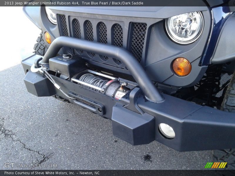 True Blue Pearl / Black/Dark Saddle 2013 Jeep Wrangler Unlimited Rubicon 4x4