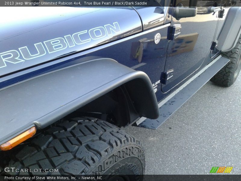 True Blue Pearl / Black/Dark Saddle 2013 Jeep Wrangler Unlimited Rubicon 4x4