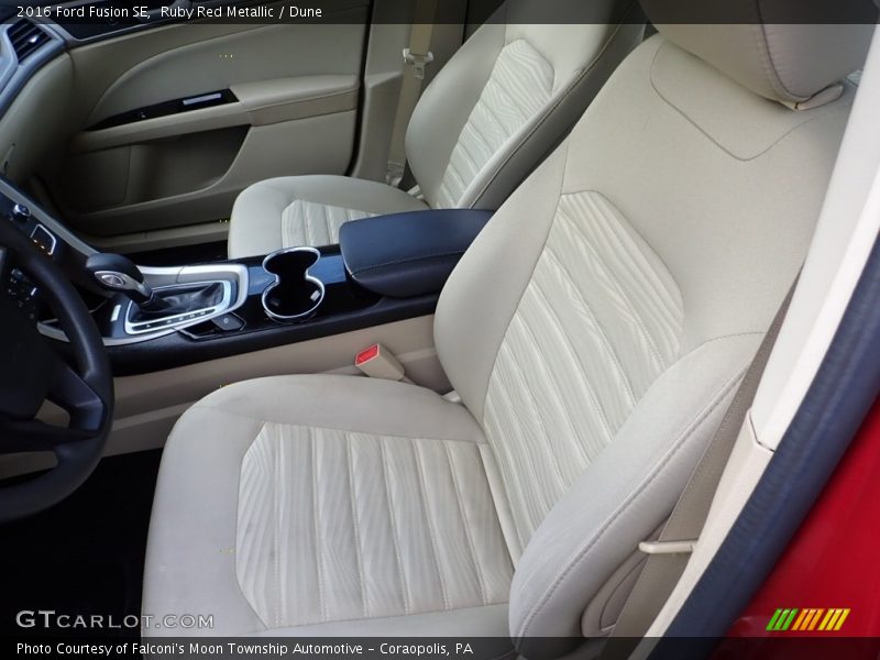 Ruby Red Metallic / Dune 2016 Ford Fusion SE