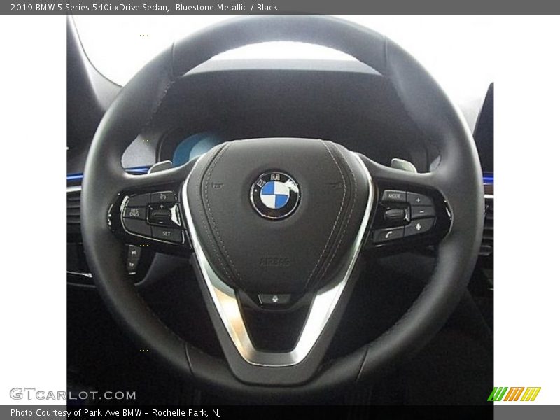 Bluestone Metallic / Black 2019 BMW 5 Series 540i xDrive Sedan
