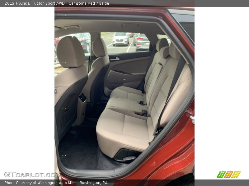 Gemstone Red / Beige 2019 Hyundai Tucson Sport AWD