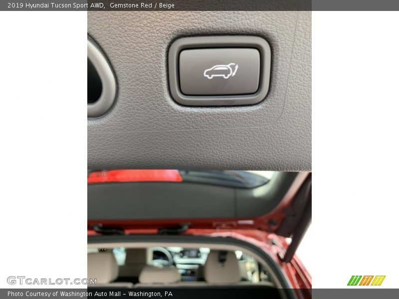 Gemstone Red / Beige 2019 Hyundai Tucson Sport AWD