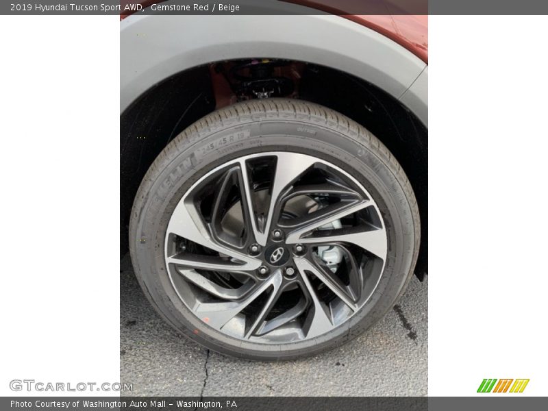 Gemstone Red / Beige 2019 Hyundai Tucson Sport AWD