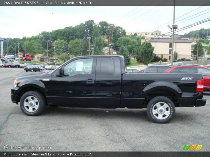 Black / Medium/Dark Flint 2004 Ford F150 STX SuperCab