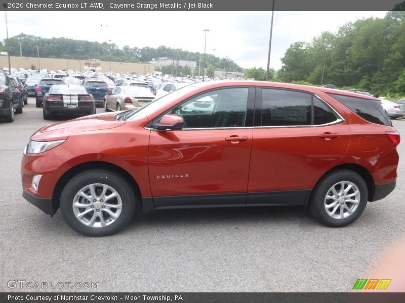 Cayenne Orange Metallic / Jet Black 2020 Chevrolet Equinox LT AWD
