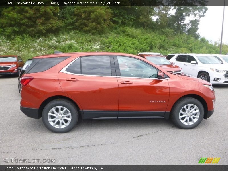 Cayenne Orange Metallic / Jet Black 2020 Chevrolet Equinox LT AWD