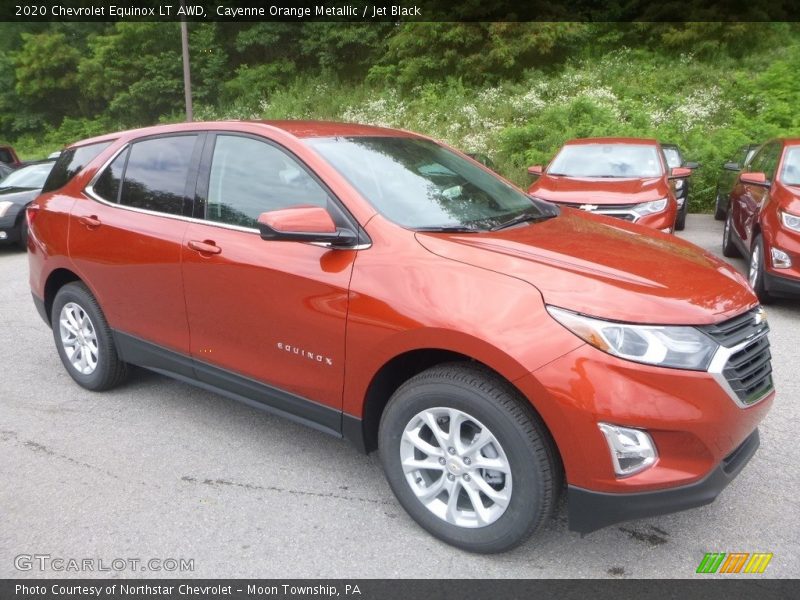 Cayenne Orange Metallic / Jet Black 2020 Chevrolet Equinox LT AWD