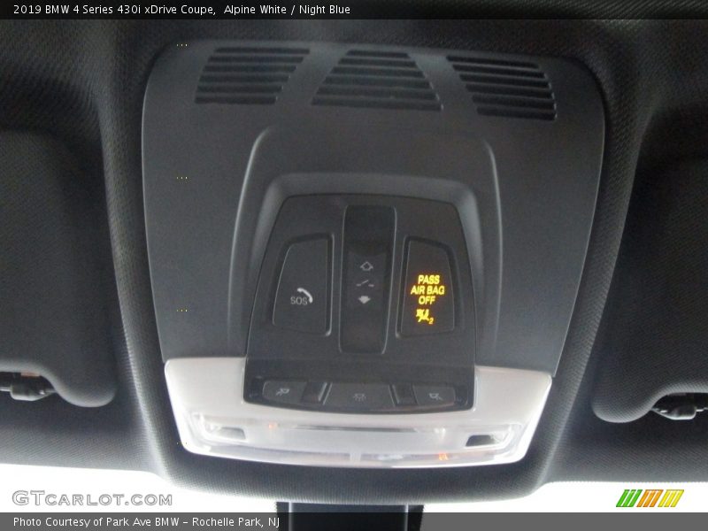 Alpine White / Night Blue 2019 BMW 4 Series 430i xDrive Coupe