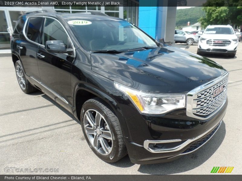 Ebony Twilight Metallic / Jet Black 2019 GMC Acadia Denali AWD