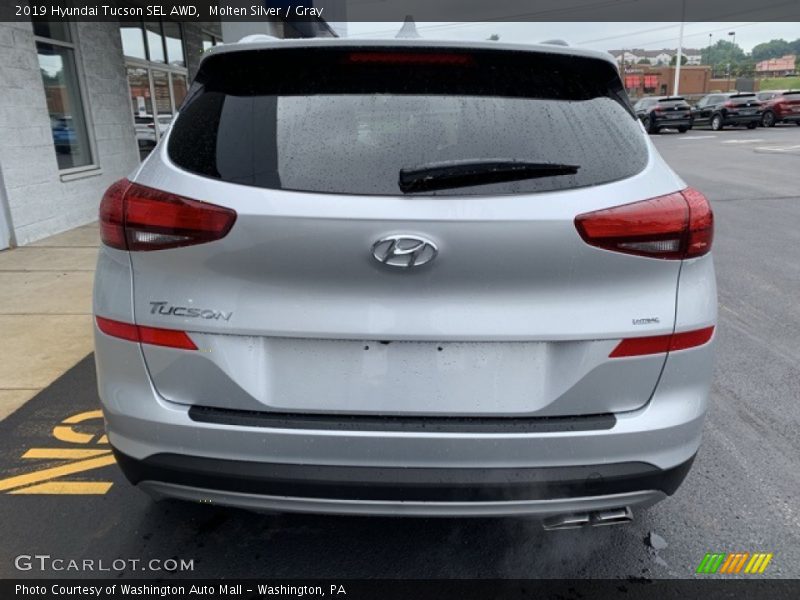 Molten Silver / Gray 2019 Hyundai Tucson SEL AWD