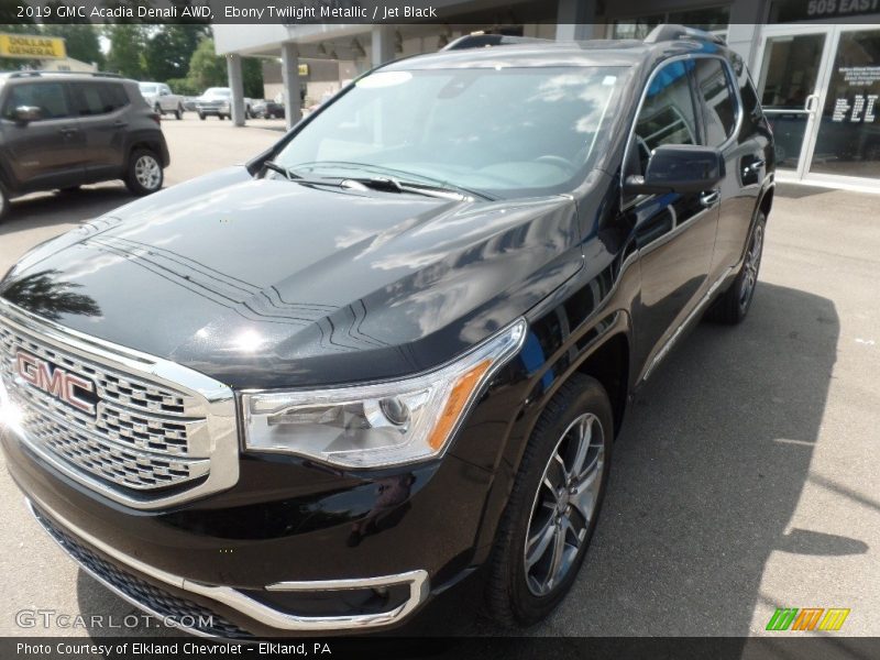 Ebony Twilight Metallic / Jet Black 2019 GMC Acadia Denali AWD