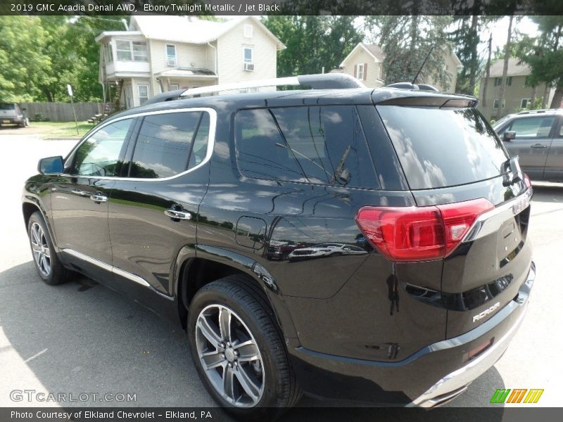 Ebony Twilight Metallic / Jet Black 2019 GMC Acadia Denali AWD
