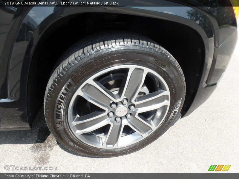 Ebony Twilight Metallic / Jet Black 2019 GMC Acadia Denali AWD