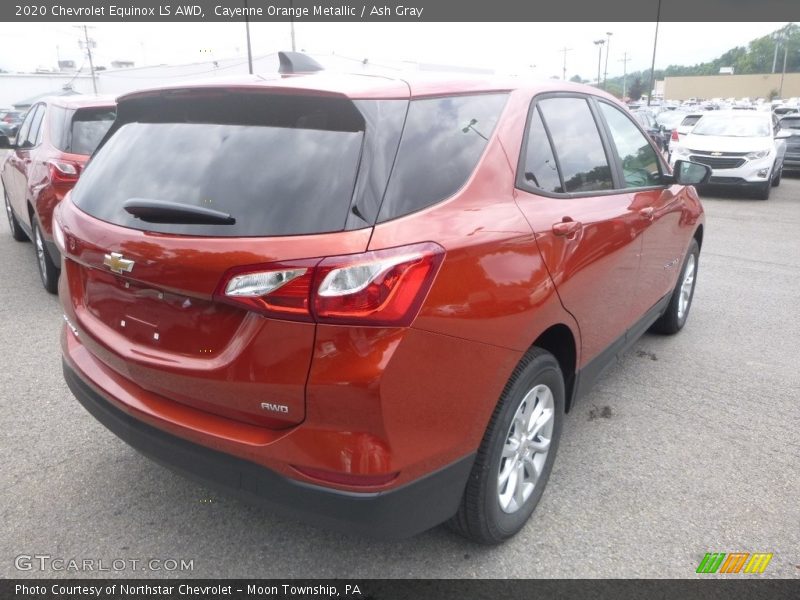 Cayenne Orange Metallic / Ash Gray 2020 Chevrolet Equinox LS AWD
