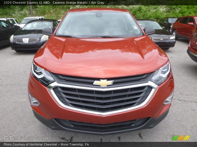 Cayenne Orange Metallic / Ash Gray 2020 Chevrolet Equinox LS AWD