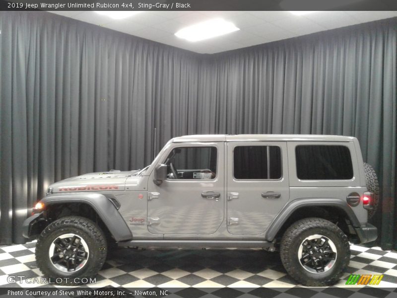 Sting-Gray / Black 2019 Jeep Wrangler Unlimited Rubicon 4x4