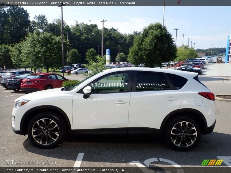 Crystal White Pearl Mica / Parchment 2016 Mazda CX-5 Grand Touring AWD