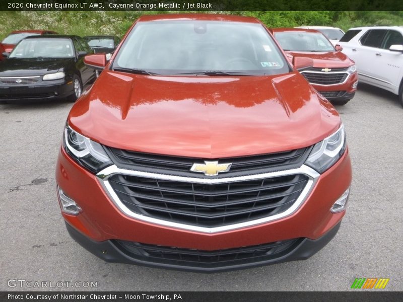 Cayenne Orange Metallic / Jet Black 2020 Chevrolet Equinox LT AWD