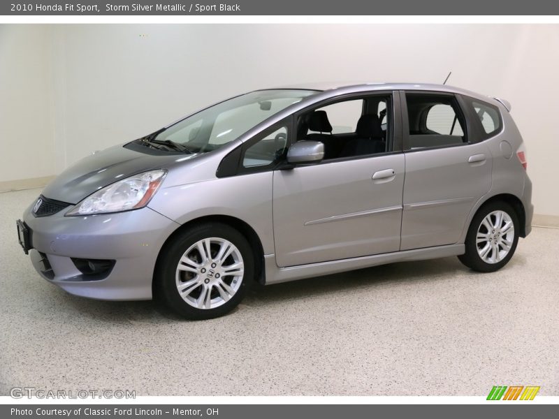 Storm Silver Metallic / Sport Black 2010 Honda Fit Sport