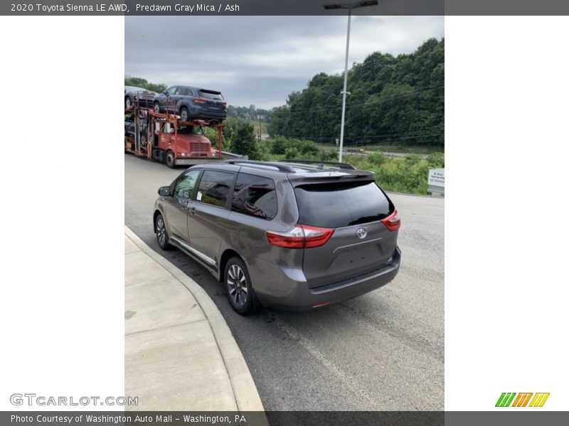Predawn Gray Mica / Ash 2020 Toyota Sienna LE AWD