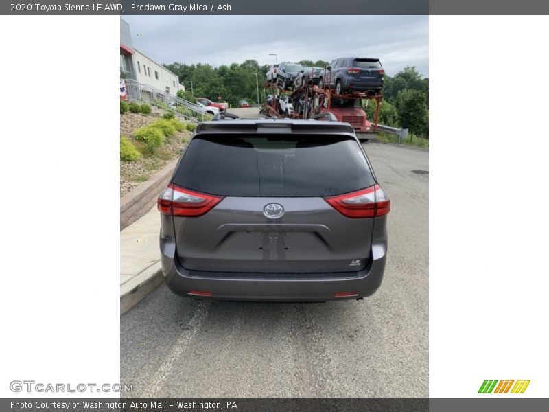 Predawn Gray Mica / Ash 2020 Toyota Sienna LE AWD