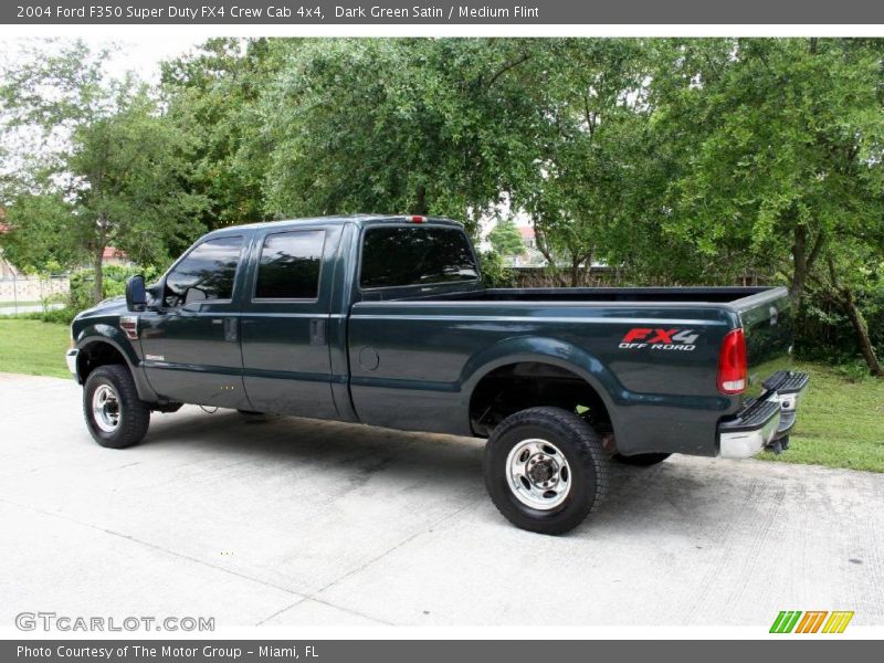 Dark Green Satin / Medium Flint 2004 Ford F350 Super Duty FX4 Crew Cab 4x4