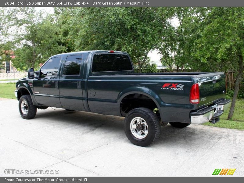 Dark Green Satin / Medium Flint 2004 Ford F350 Super Duty FX4 Crew Cab 4x4
