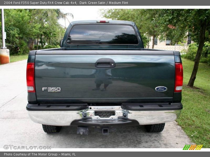 Dark Green Satin / Medium Flint 2004 Ford F350 Super Duty FX4 Crew Cab 4x4