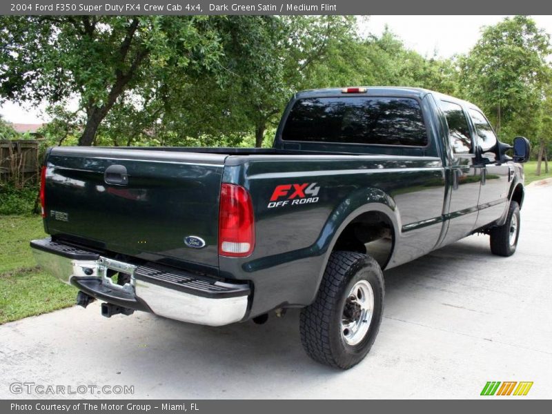 Dark Green Satin / Medium Flint 2004 Ford F350 Super Duty FX4 Crew Cab 4x4