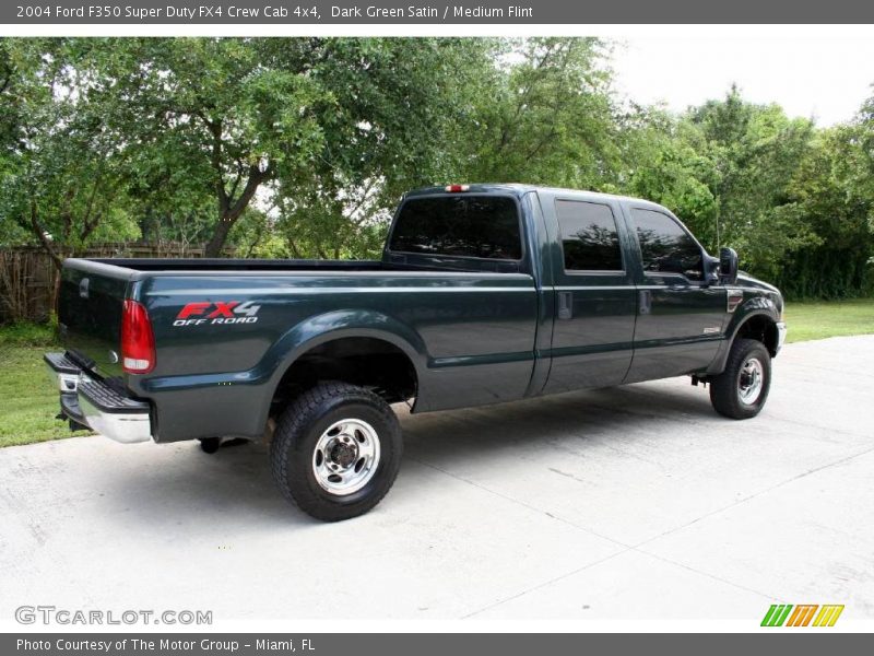 Dark Green Satin / Medium Flint 2004 Ford F350 Super Duty FX4 Crew Cab 4x4