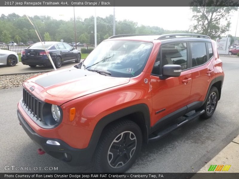 Omaha Orange / Black 2017 Jeep Renegade Trailhawk 4x4