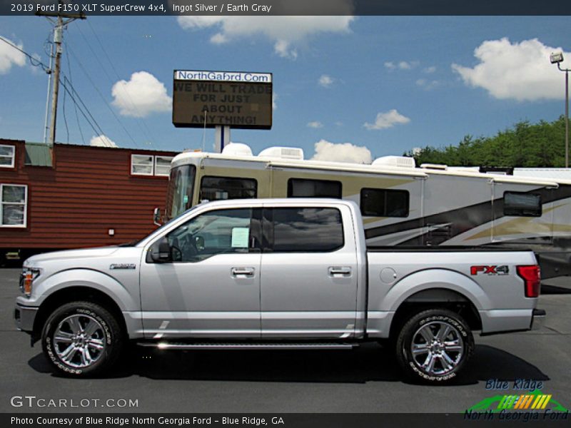 Ingot Silver / Earth Gray 2019 Ford F150 XLT SuperCrew 4x4