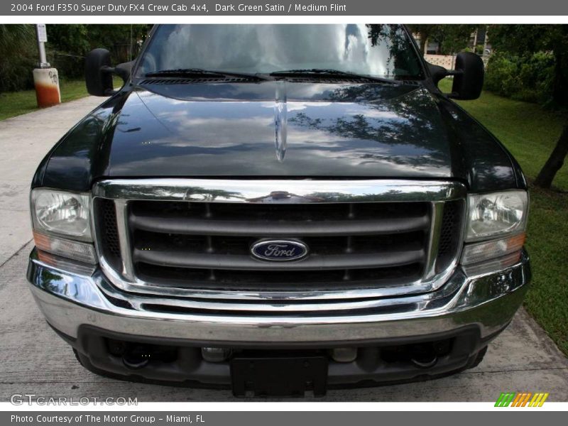 Dark Green Satin / Medium Flint 2004 Ford F350 Super Duty FX4 Crew Cab 4x4
