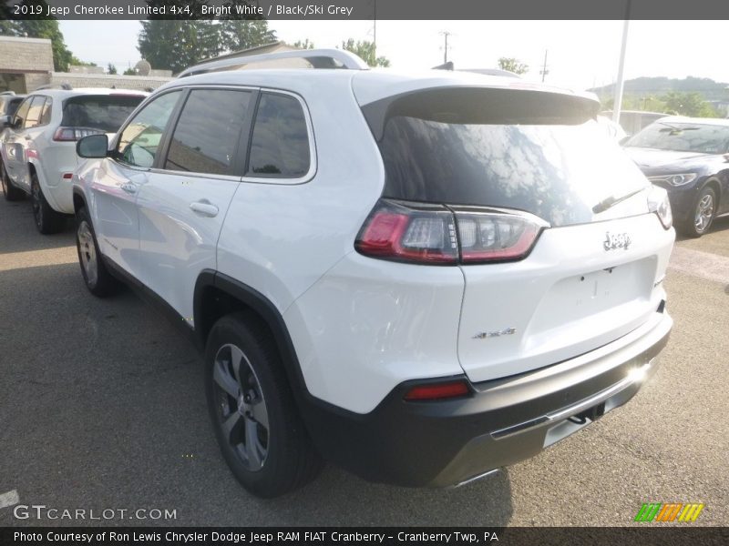 Bright White / Black/Ski Grey 2019 Jeep Cherokee Limited 4x4