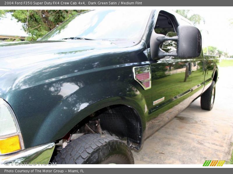 Dark Green Satin / Medium Flint 2004 Ford F350 Super Duty FX4 Crew Cab 4x4