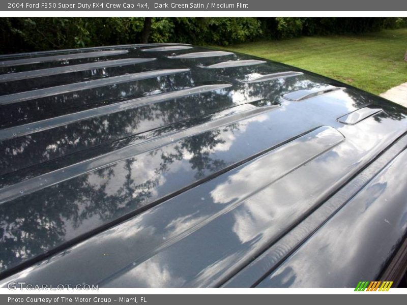 Dark Green Satin / Medium Flint 2004 Ford F350 Super Duty FX4 Crew Cab 4x4