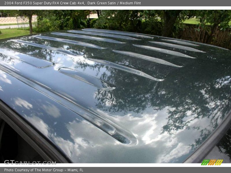 Dark Green Satin / Medium Flint 2004 Ford F350 Super Duty FX4 Crew Cab 4x4
