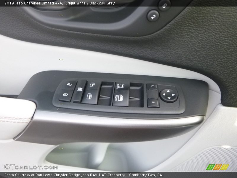 Bright White / Black/Ski Grey 2019 Jeep Cherokee Limited 4x4