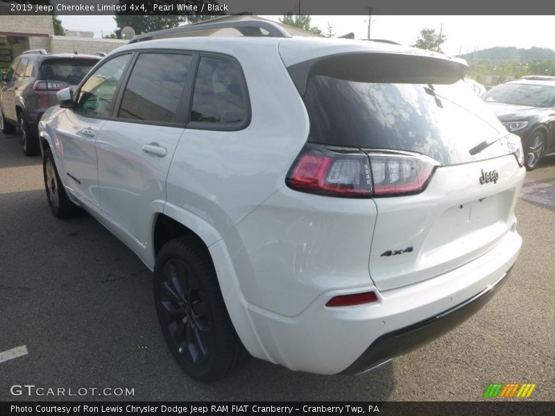 Pearl White / Black 2019 Jeep Cherokee Limited 4x4