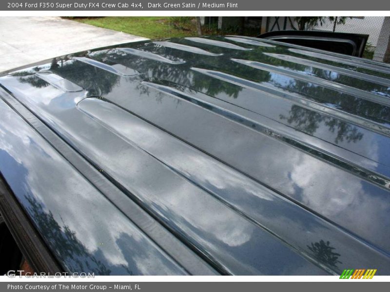 Dark Green Satin / Medium Flint 2004 Ford F350 Super Duty FX4 Crew Cab 4x4